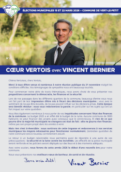 Cœur Vertois 2026 - Tract 2